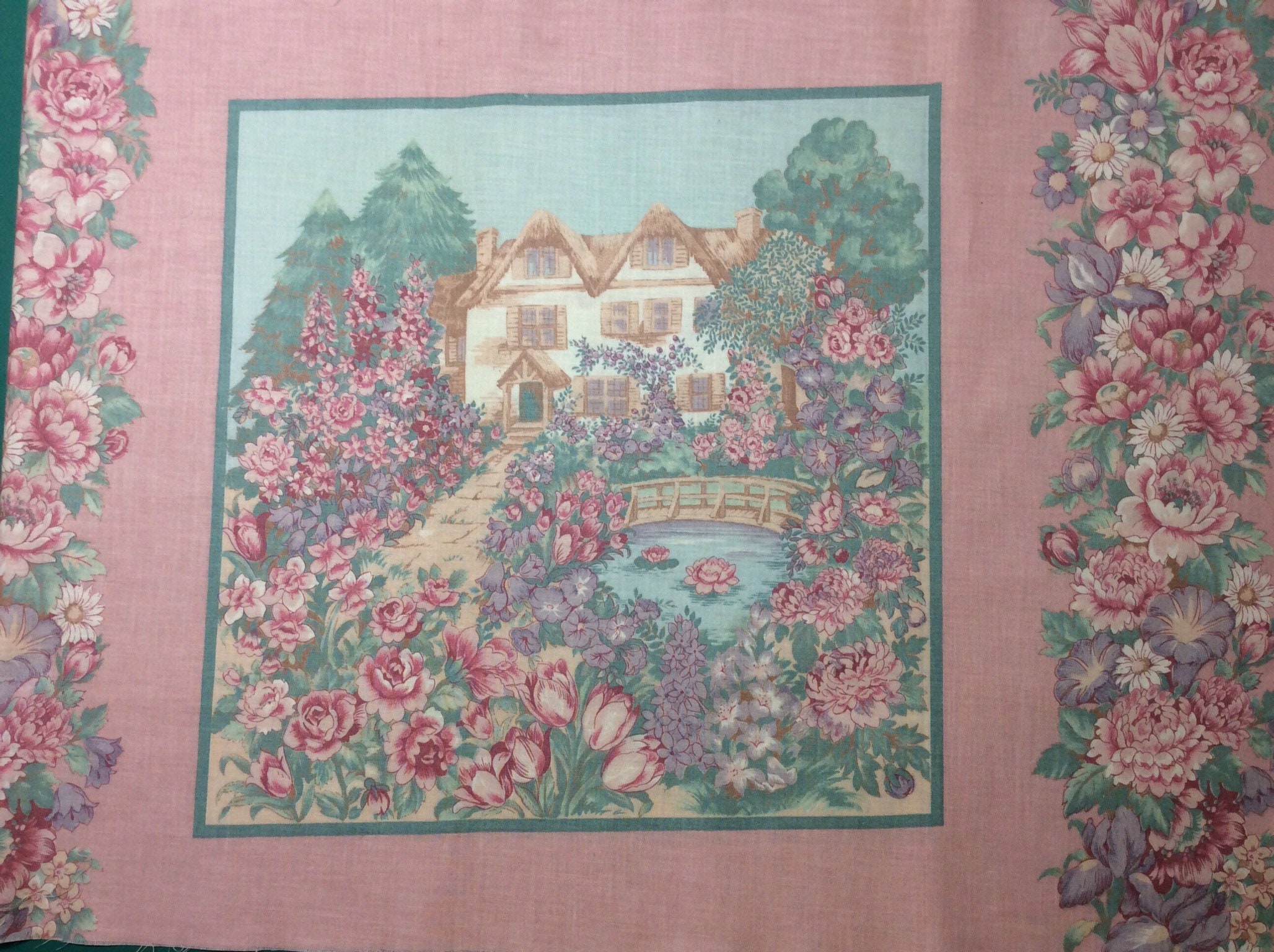 Joan Kessler for Concord Fabrics Floral Cottage Pillow Fabric Etsy