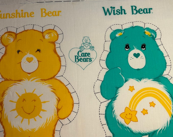 Care Bear Cut & Sew Pillows / Stuffed Animal Fabric Panel Etsy