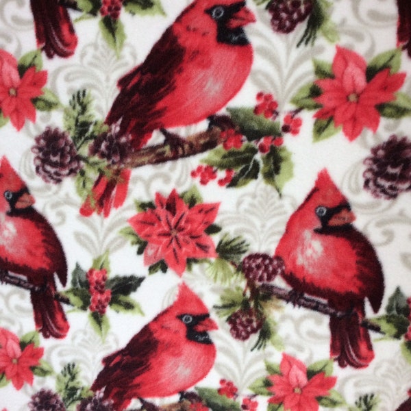 Cardinal Fleece Blanket New 45" x 57", Throw