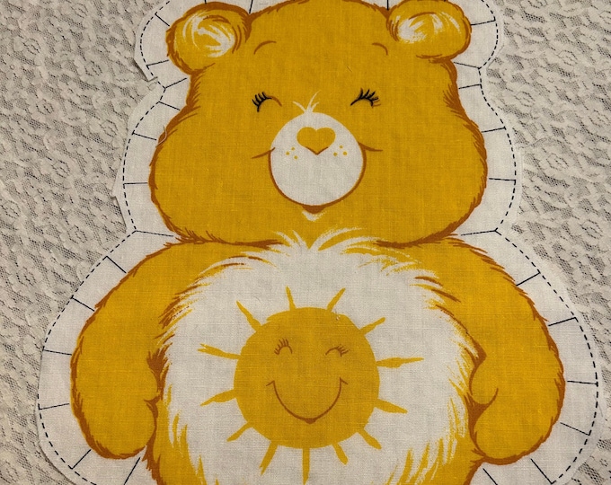 Care Bear Cut & Sew Pillow/ Stuffed Animal Fabric Panel, 1983