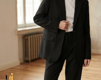 Blazers informales extragrandes / Chaquetas de traje holgadas y modernas / Atuendo formal de negocios / Regalo para él