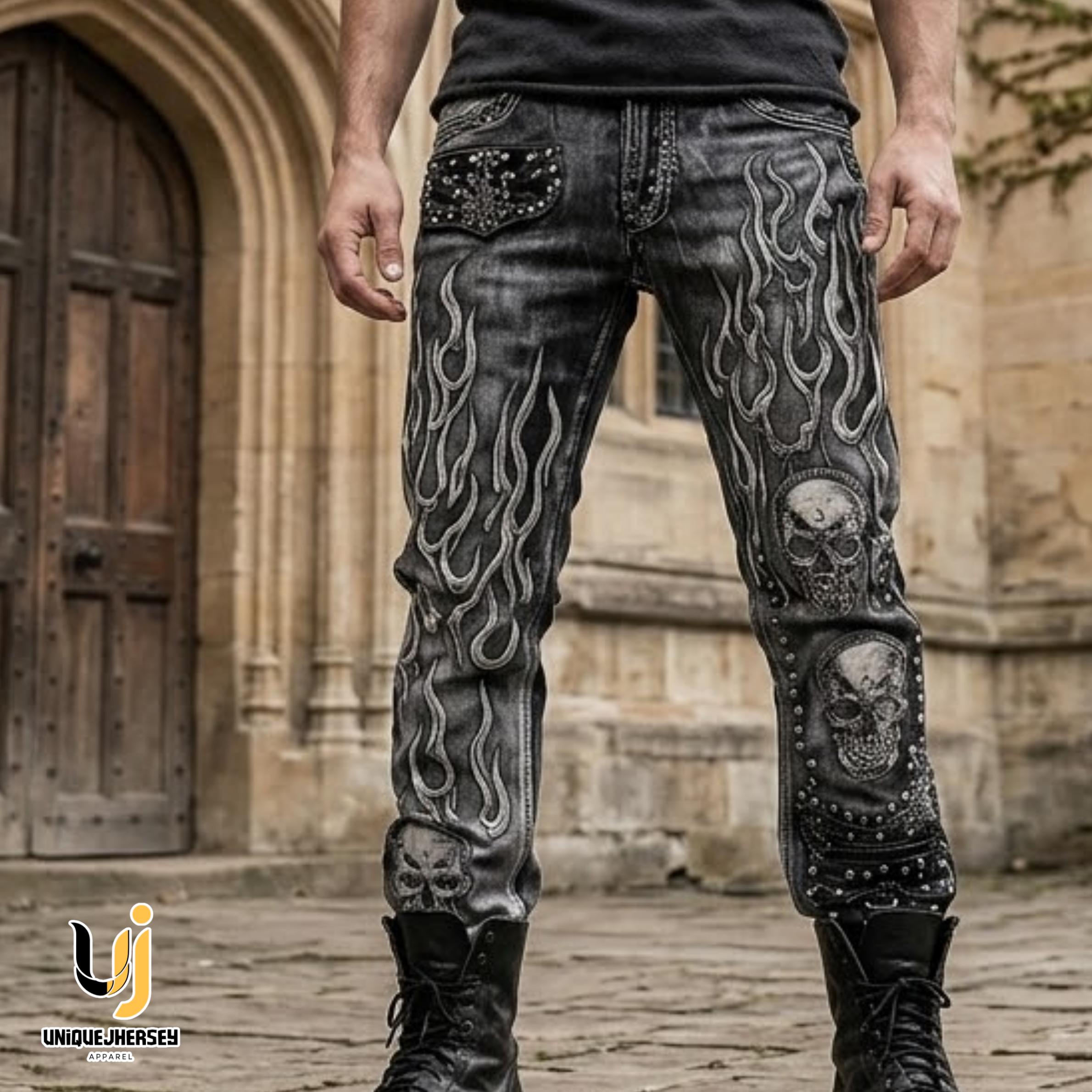 Dragon printed jeans - Etsy 日本