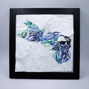 Big Sky Ski Map 3D | Framed Topographic Ski Resort Art | Mountain Decor for Skiers & Snowboarders