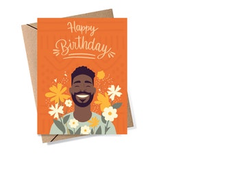 Birthday Guy / African American Greeting Card Shop /