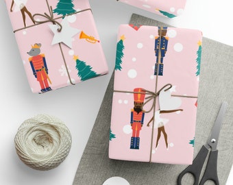 Chocolate Nutcracker Wrapping Paper