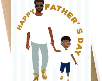 Black Greeting Cards / Black Cards / African American Greeting Card Shop / Father's Day