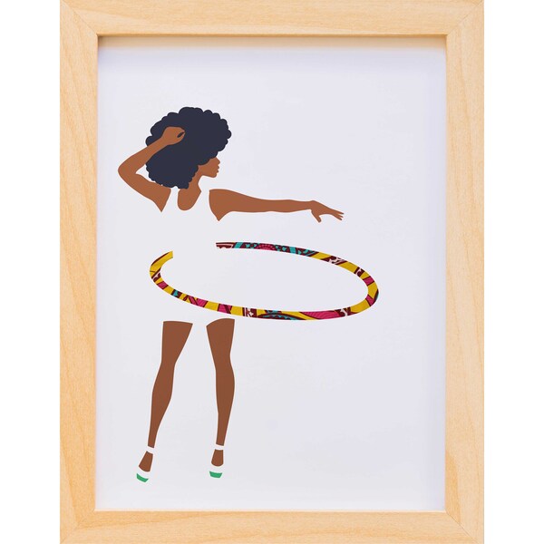 Black Woman Art / Hula / Art Print