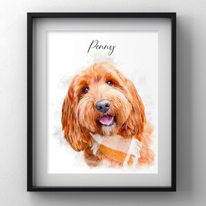Pet painting, pet portrait, watercolor pet painting, Custom Dog Portrait, Custom pet Portrait, pet gift, Dog Painting, pet memorial gift