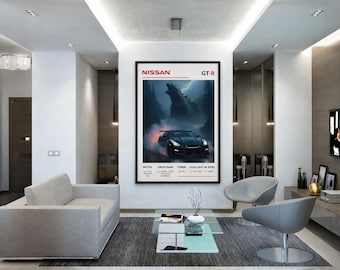 Póster del Nissan GT-R R35, superdeportivo (descarga digital)