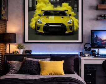 Póster del Nissan GT-R R35, superdeportivo (descarga digital)