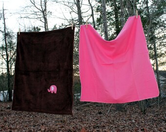 Argyle Elephant Blanket Set - SALE