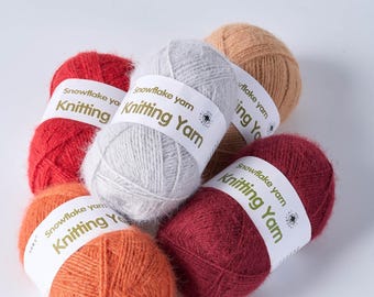 Snowflake Plush Wool Yarn Ideal for Handmade DIY Sweaters, Coats & Accessories