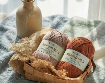 Medium Weight Australian Wool Yarn for Hand Knitting Scarves, Sweaters, Cardigans & Shawls
