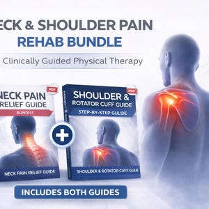 Neck Shoulder Pain Relief Bundle | Physical Therapy Exercise Guides (2 PDF Programs)