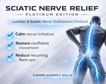 Sciatic Nerve Platinum  Relief Guide | PTA-Designed Rehabilitation Program (PDF Download)