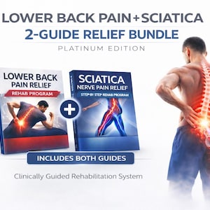 Unterer Rücken und Schmerzen Ischias Relief Bundle | Reha Übungsprogramm (PDF)
