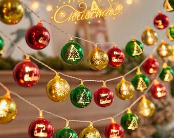 Warm White Star LED String Lights – USB/Battery Fairy Lights for Christmas, Holiday Party & Home Decoration Accents