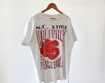 Apex One USA vintage des années 1990/T-shirt de l'État de Caroline du Nord/Série 2 côtés/taille XL