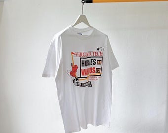 Vintage 1990s Hanes/ Virginia Tech Hokies T-shirt/ size XL