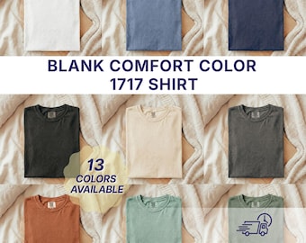 Comfort Colors® 1717 Shirt | Blank Unisex Tee | Blank Comfort Colors® Shirt | 100% Cotton Shirt