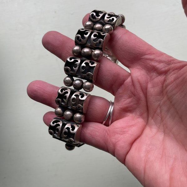 Sterling bracelet by Mexican artist Ana Maria Nunez de Brilanti