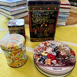 4 Vintage Tins