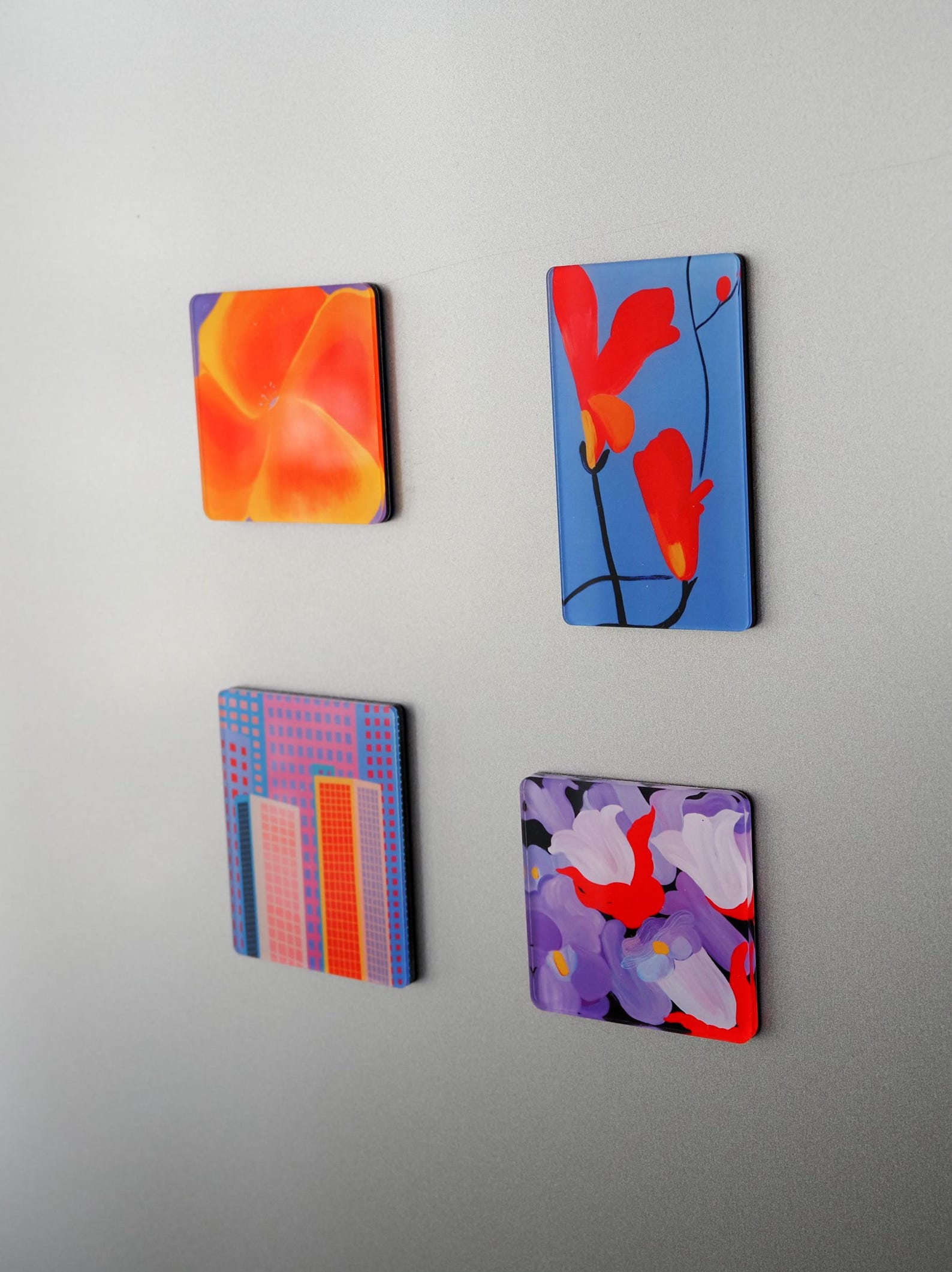 Art Refrigerator Magnet Set | Abstract Fridge Magnet, Modern ...