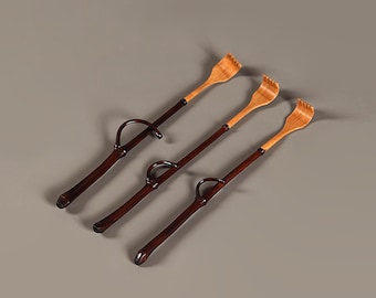 Natural Bamboo Back Scratcher – Long Handle Massage Stick for Relief