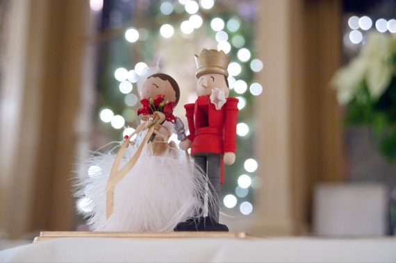 Holiday Wedding Cake Topper  Etsy