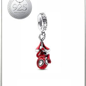 Marvel Hanging Spider-Man Riipushela Charm Ael S925