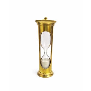 Reloj de arena de latón, elegante reloj náutico - 1 minuto