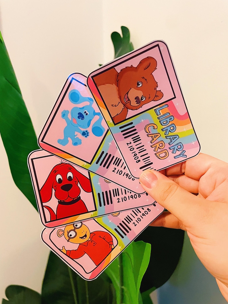 CUSTOM Library Card Sticker - Etsy