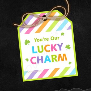 INSTANT DOWNLOAD - Printable - Tags - You're Our Lucky Charm - St. Patrick's Day - pdf - jpg