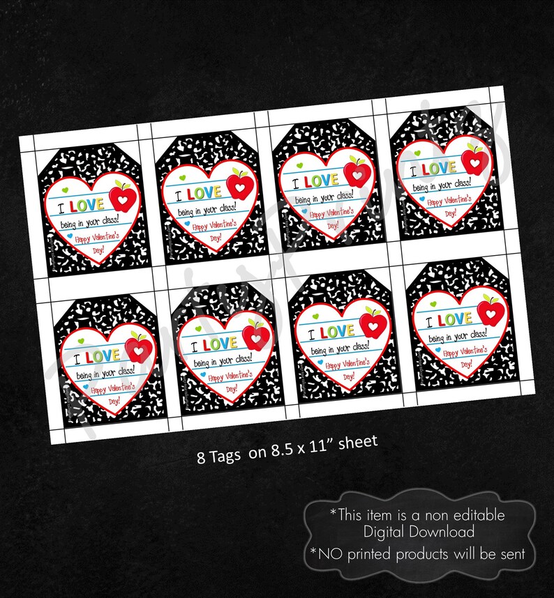 INSTANT DOWNLOAD Printable Tags School Teacher - Etsy