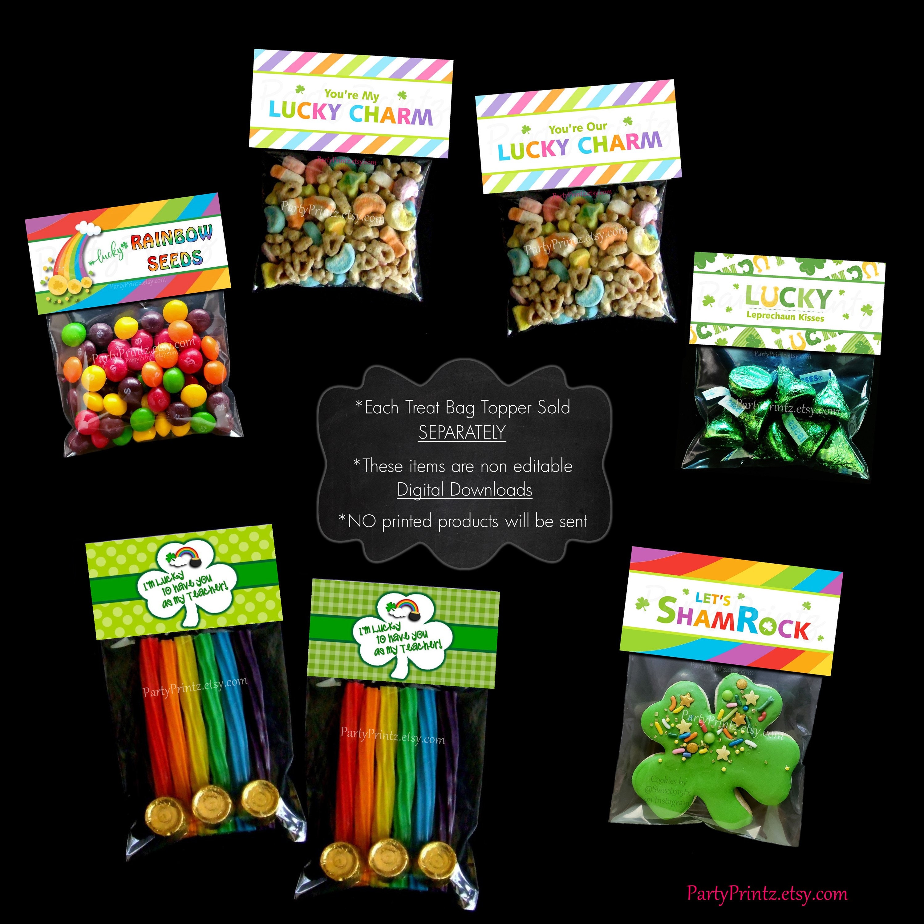 INSTANT DOWNLOAD Printable Treat Bag Toppers St. - Etsy