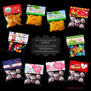 Valentine Printable Treat Bag Topper INSTANT DOWNLOAD Basketball Valentine's Day image 7