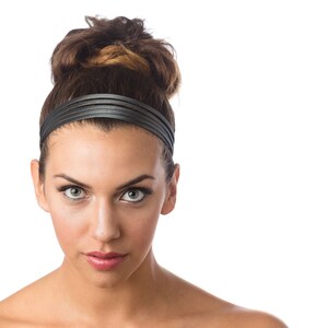 Wide Headband, Hair Bands For Women Steel Gray