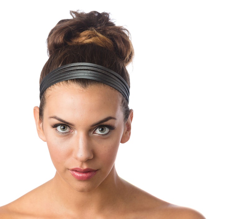 Wide Headband, Hair Bands For Women Steel Gray