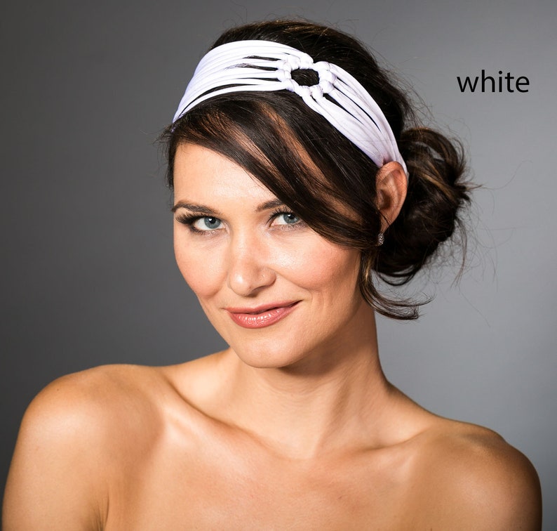 Women Wide Silk Fabric Headband Etsy
