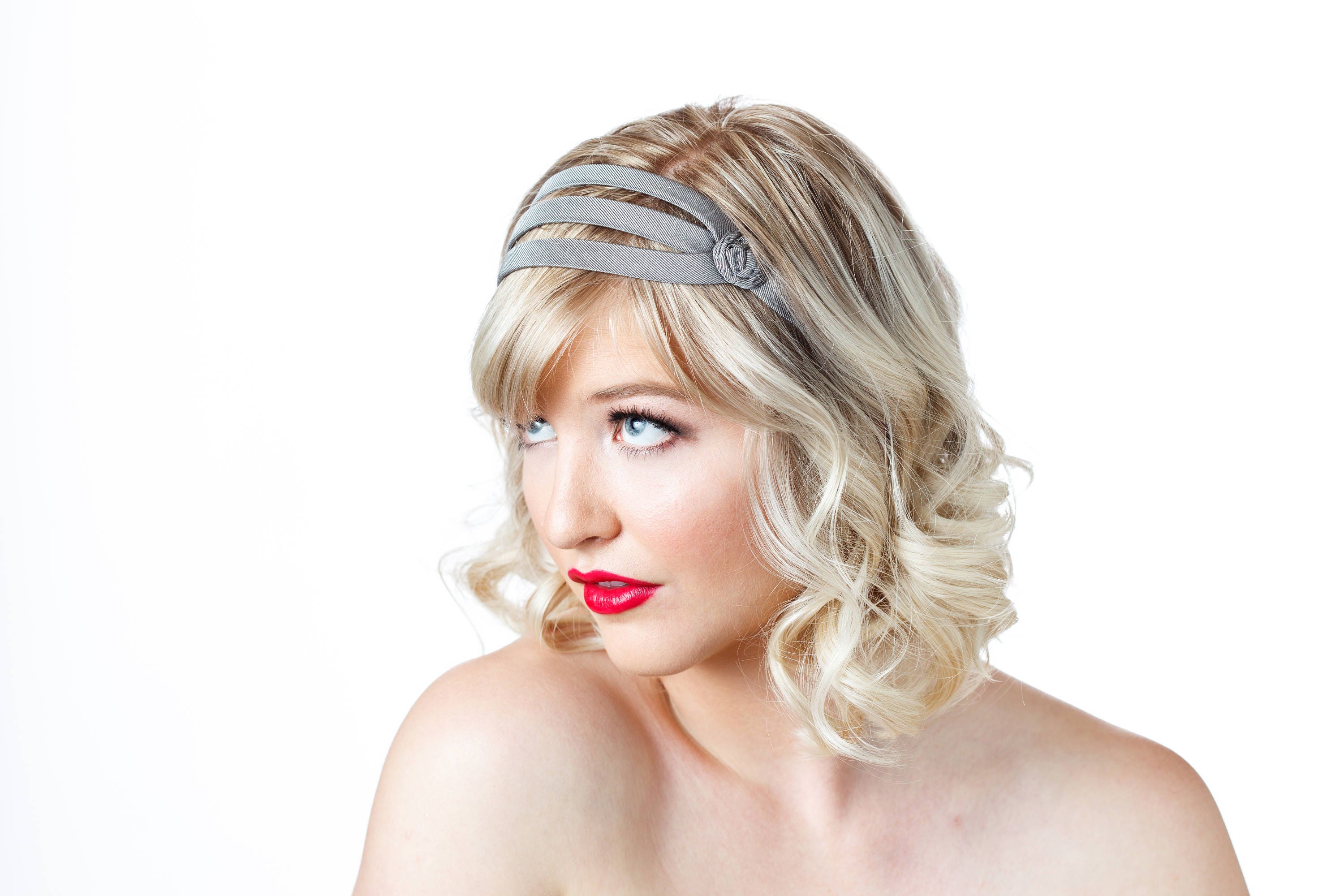 Headbands For Short Hair Stylish Headbands Grey Headband | Etsy