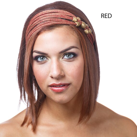 Womens Beaded Headband For Short Hair Styles Etsy