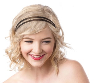 Thin Double Band Fabric Headband For Women