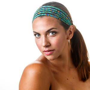 Cute Workout Headband For Women Peacock