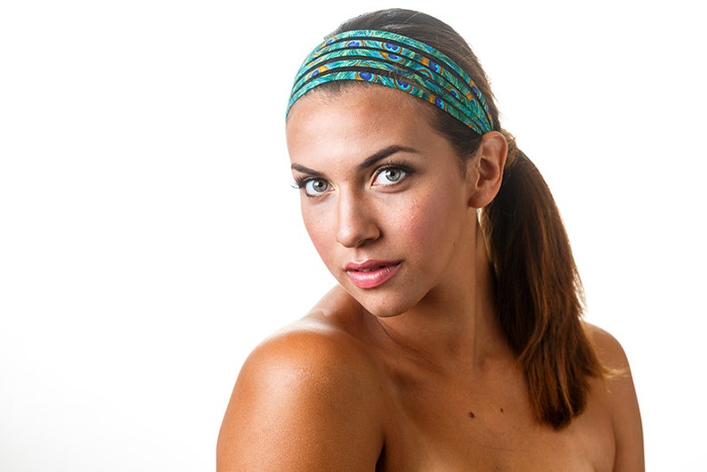 Cute Workout Headband For Women Peacock