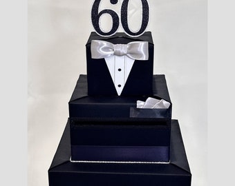 GENTLEMAN themed Gift Card Box for Birthday Celebration