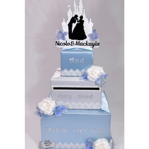 CINDERELLA themed Card Box, Cinderella Wedding, Cinderella Quinceanera, Sweet Sixteen