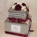 Rachel reviewed Silver and Burgundy WeddingCard Box /White accents with Rhinestones/Flowers