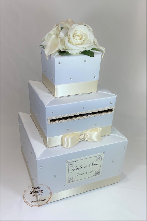 elegant wedding card box