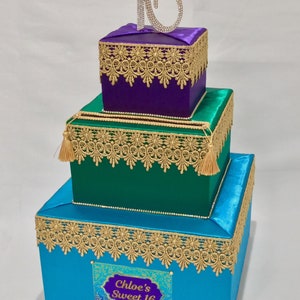 Kaartdoos met Arabian Nights-thema voor Sweet 16 of elke gelegenheid