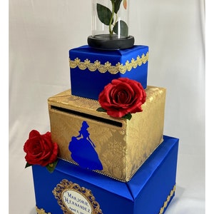 Beauty and the Beast themed Card Box, Beauty and the Beast themed Sweet 16, Quinceanera image 2